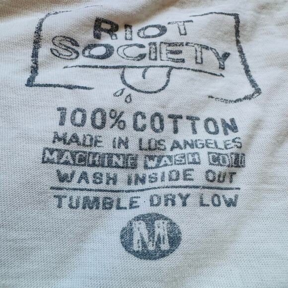 Riot Society Los Angeles Livin the High Life Giraffe Cotton Mens Tank Top Medium - Picture 3 of 4